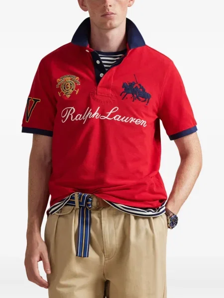 Ριγέ δερμάτινος κάλτσες Polo Ralph Lauren με κορδόνι μαύρο