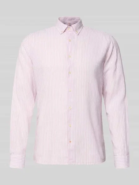 Koszula casualowa o kroju slim fit z mieszanka lnu model Stone' Cinque