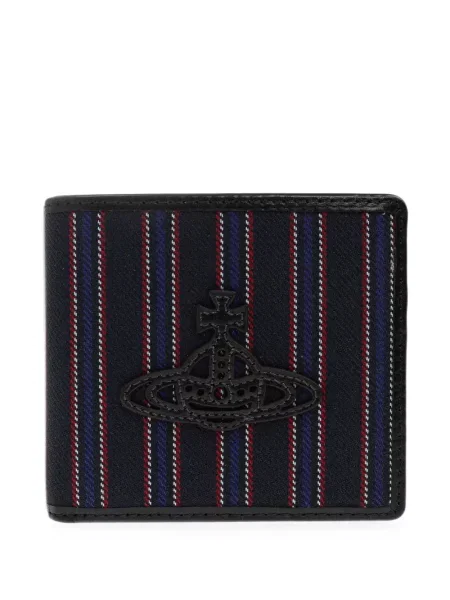 Portofel Vivienne Westwood cu dungi albastru