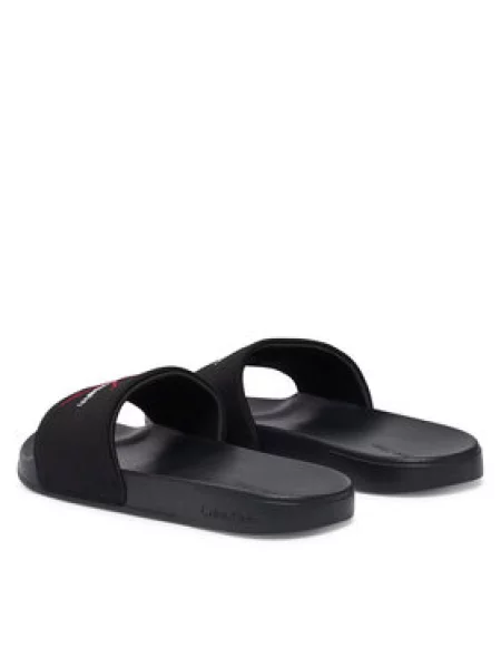 Pánske šľapky Calvin Klein Ess black/rhubarb čierna