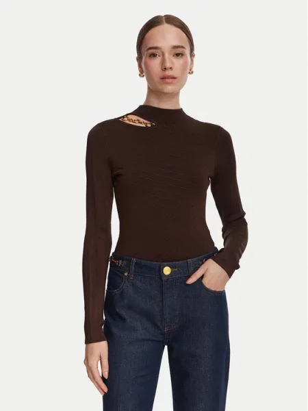 Marciano by Guess pulover z viskozo KAEDA rjava