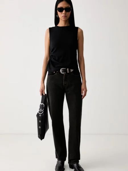 Levi's straight kavbojke CURVE rjava