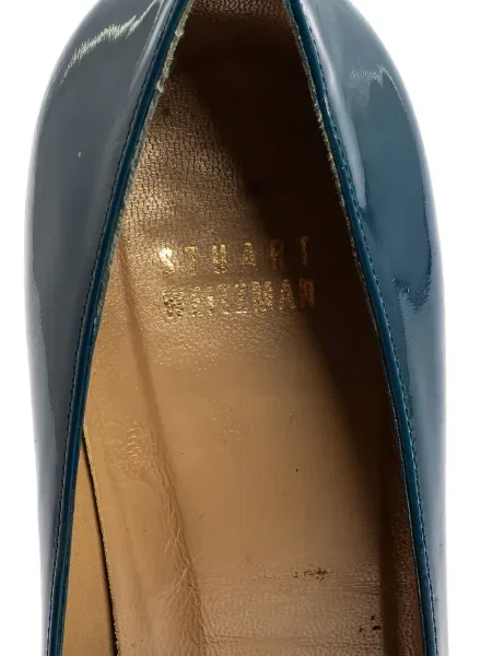 Pantofi cu toc Stuart Weitzman din piele albastru