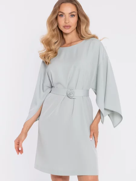 Cu centură rochie Made Of Emotion verde