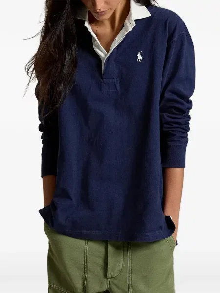 Polo Polo Ralph Lauren με αυτόγραφο μπλε