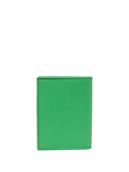 Iš natūralios odos piniginė Comme Des Garçons Wallet žalia