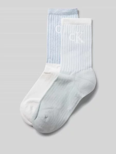 Calvin Klein Jeans Skarpety Kobiety niebieski|biały jednolity białe