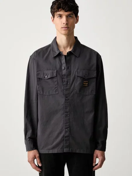 Levi's cămașă pentru bărbați din LS WORKER WW x WORKWEAR gri