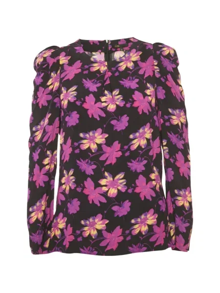 Bluză Maje cu model floral cu imagine negru