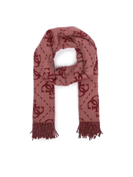 Guess Šal Bordo rdeča roza