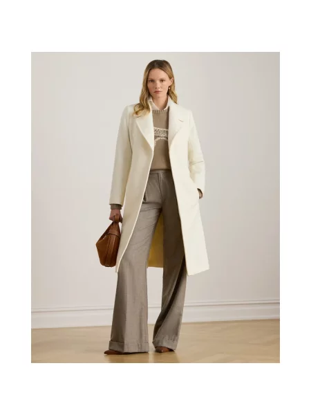 Płaszcz Ralph Lauren wełniany beżowy
