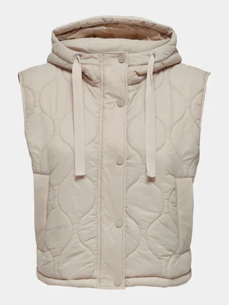 ONLY Vestă Valentina Écru bej