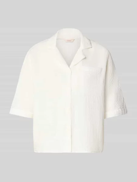 Bluzka koszulowa o kroju regular fit z czystej bawełny model THYRA' Only niebieska