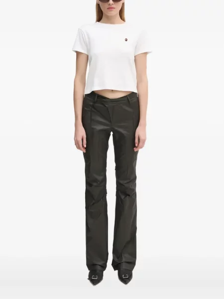 Cropp top A Bathing Ape® cu broderie alb