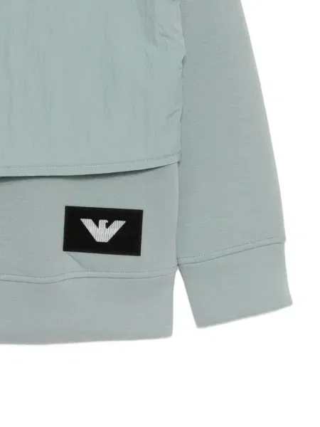 Bluza z kapturem dziecięca Emporio Armani zielona