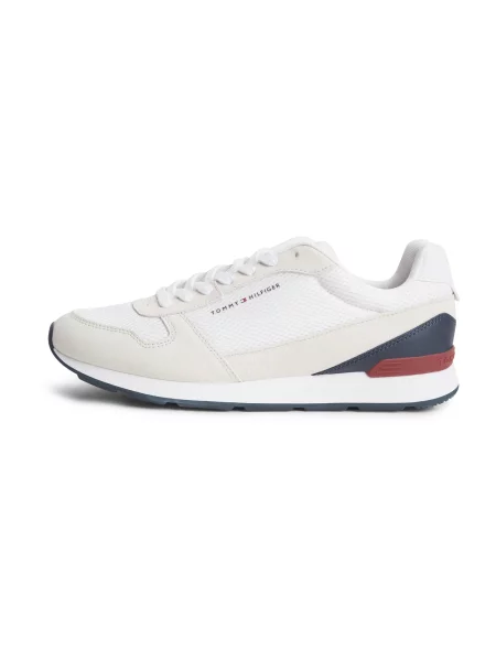 Sneakerși Tommy Hilfiger de lână alb