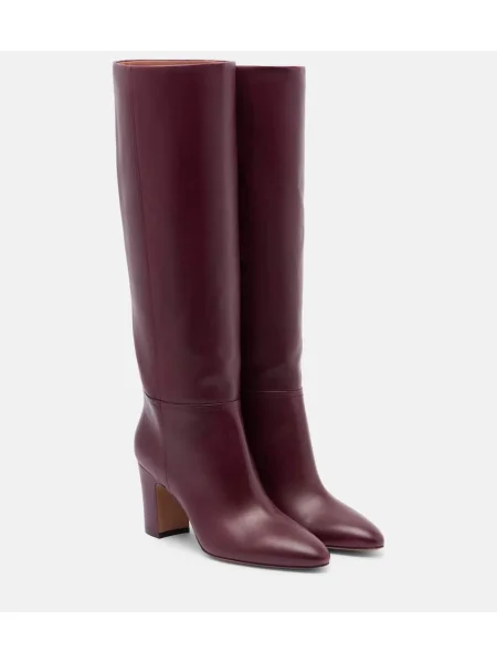 Usnjene škornji Paris Texas bordo