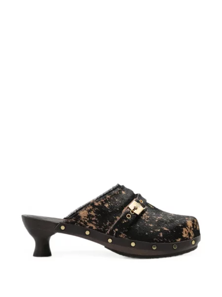 Papuci tip mules Scholl negru