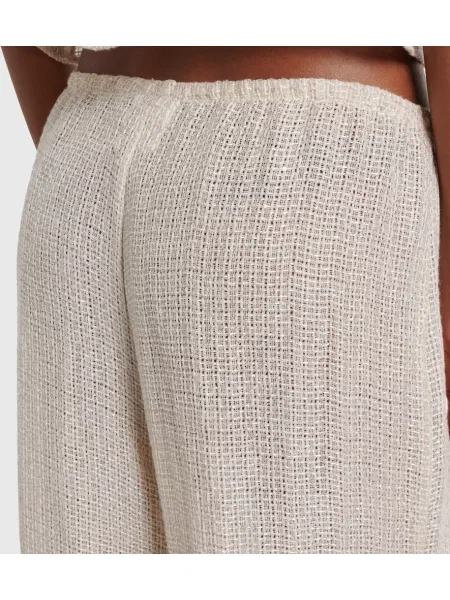 Pantaloni Leset de in alb