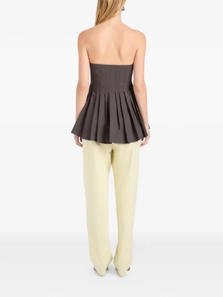 Top Proenza Schouler White Label plisat alb