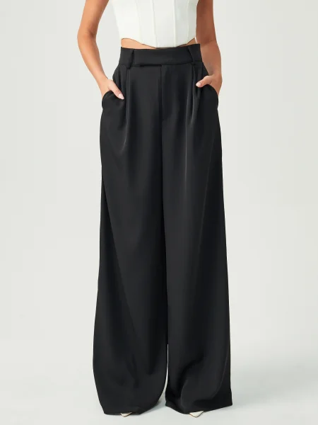 BWLDR Pantaloni cutați Belinda' negru