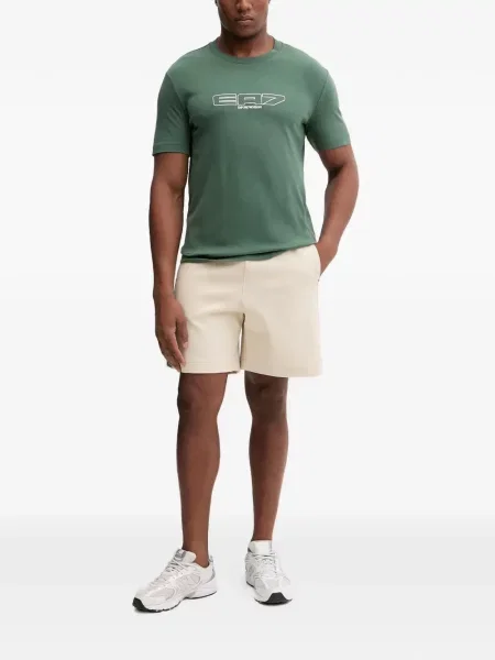 Tričko Ea7 Emporio Armani s autogramem zelené