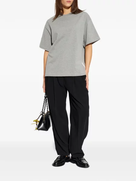 Tricou Jil Sander cu imagine gri