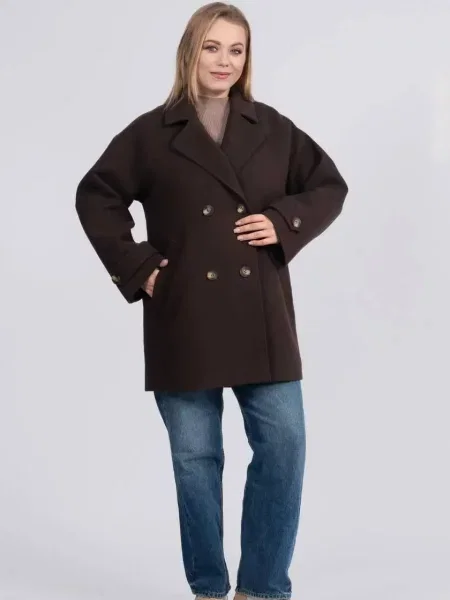 Пальто UVENTUM кашемір коричневий