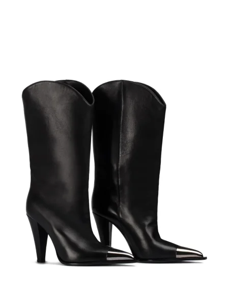 Botine Le Silla din piele negru
