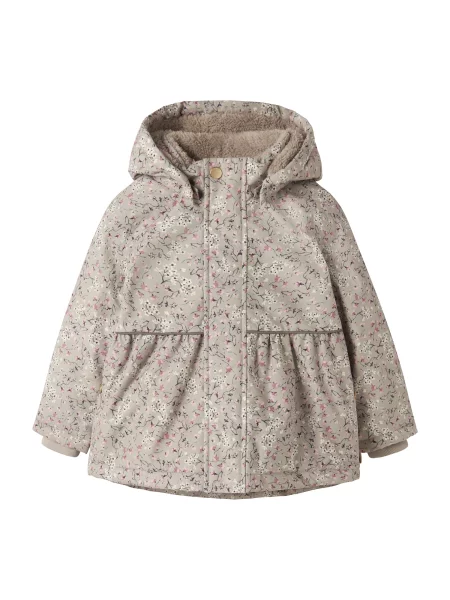 NAME IT Geacă funcțională bej / mauve / negru alb