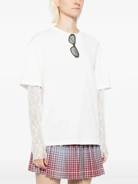 Tricou Ground Zero cu imagine alb