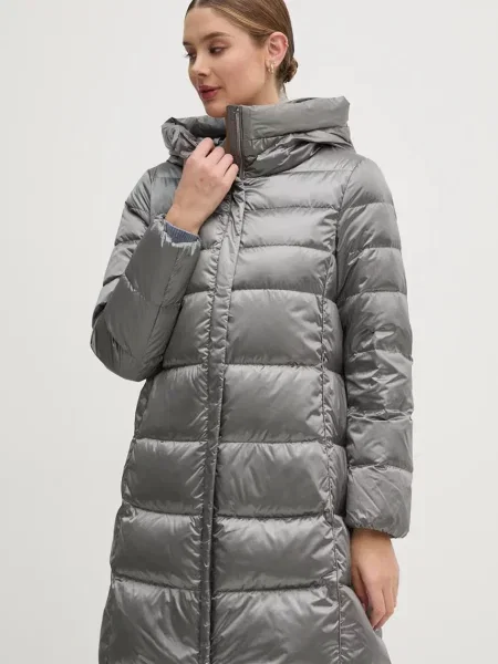 Geox geaca de puf femei de tranzitie argintiu