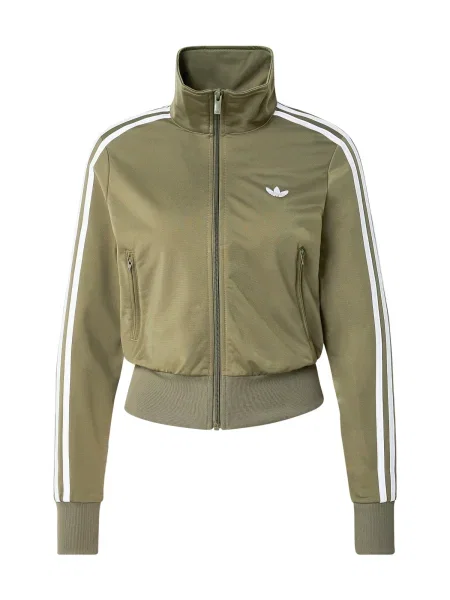 ADIDAS ORIGINALS Mikina Firebird Classic olivová / bílá zelená
