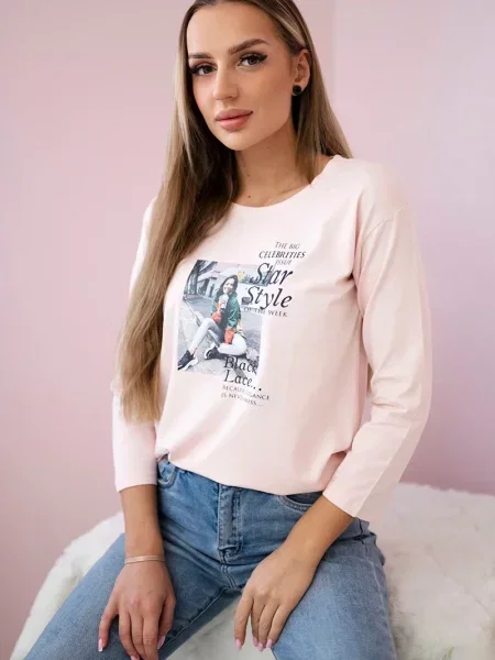 Koszulka Kesi z nadrukiem biała