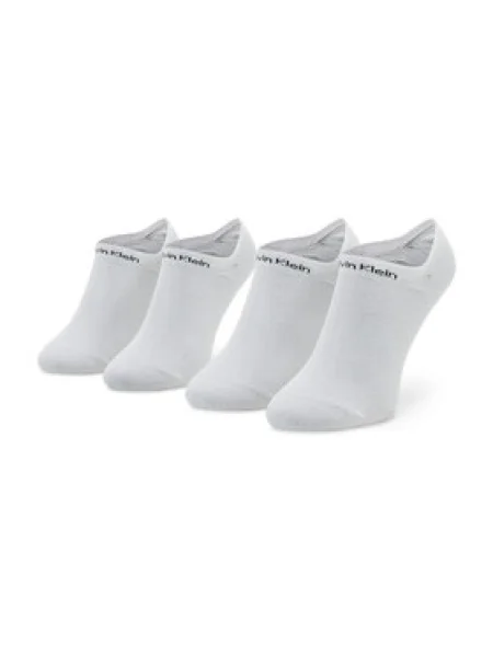 Calvin Klein Set de 2 perechi de șosete scurte de damă alb