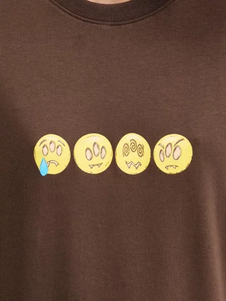 Футболка Barrow візерунок коричневий