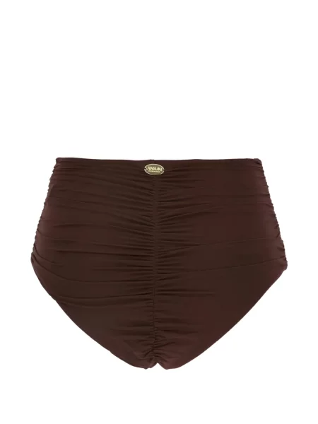 Bikini Maison Anami cu volane maro