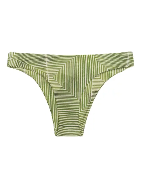 Bikini Lenny Niemeyer cu imagine cu imprimeu geometric verde