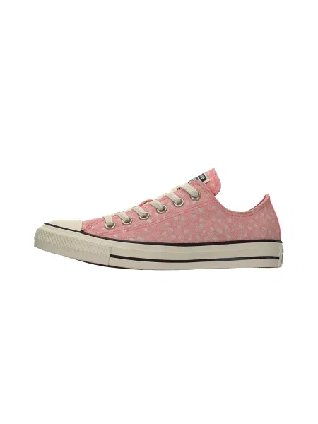 CONVERSE Sportbačiai be auliuko CHUCK TAYLOR ALL STAR gelsvai / ryškiai rožinė pilka