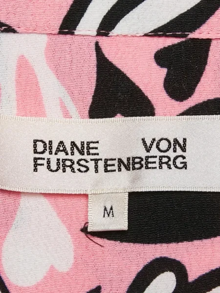 Rochie mini Dvf Diane Von Furstenberg cu imagine de costum roz