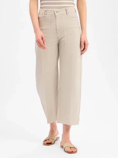 Drykorn Dżinsy z zawartością lnu Derive Kobiety beżowy