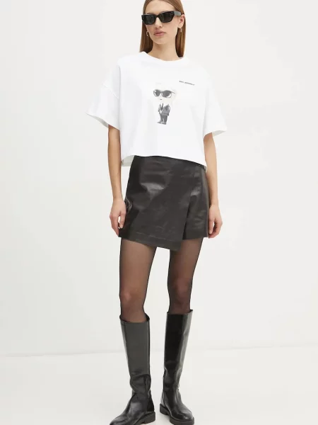 Karl Lagerfeld t-shirt beżowy