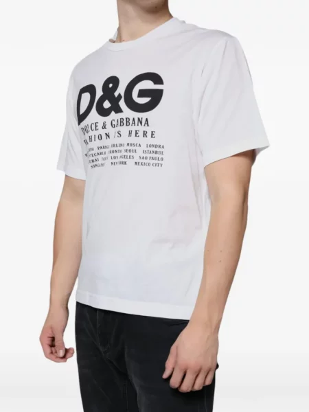 Tricou Dolce & Gabbana cu imagine alb
