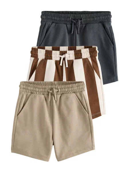 Next Pantaloni crem / maro / gri metalic alb