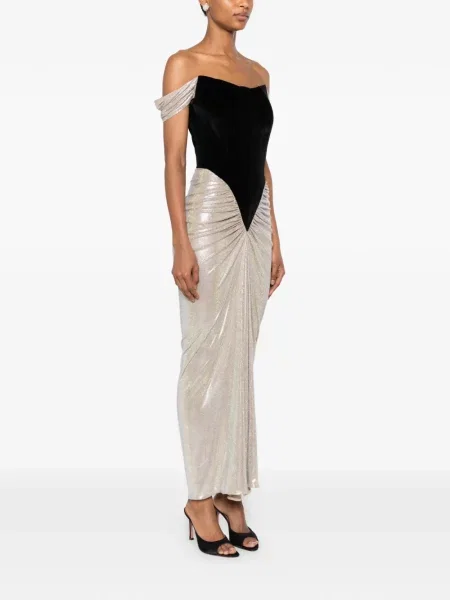 Rochie Miron de catifea negru