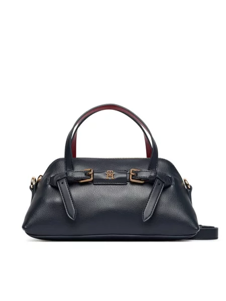 Tommy Hilfiger Rankinė Th Buckle Mini Tote Tamsiai mėlyna