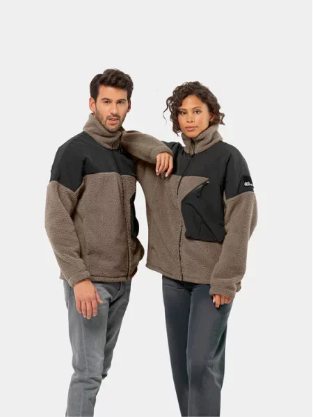 Jopa iz flisa Jack Wolfskin iz flisa rjava