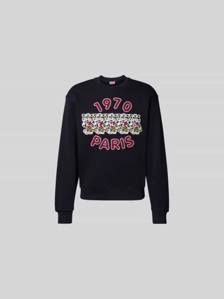 Bluza z czystej bawełny Kenzo czarna