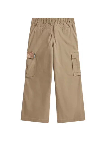 Spodnie cargo dziecięce Polo Ralph Lauren brązowe