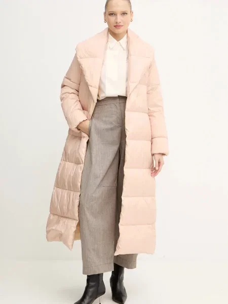 Twinset kurtka puchowa zimowa beżowy